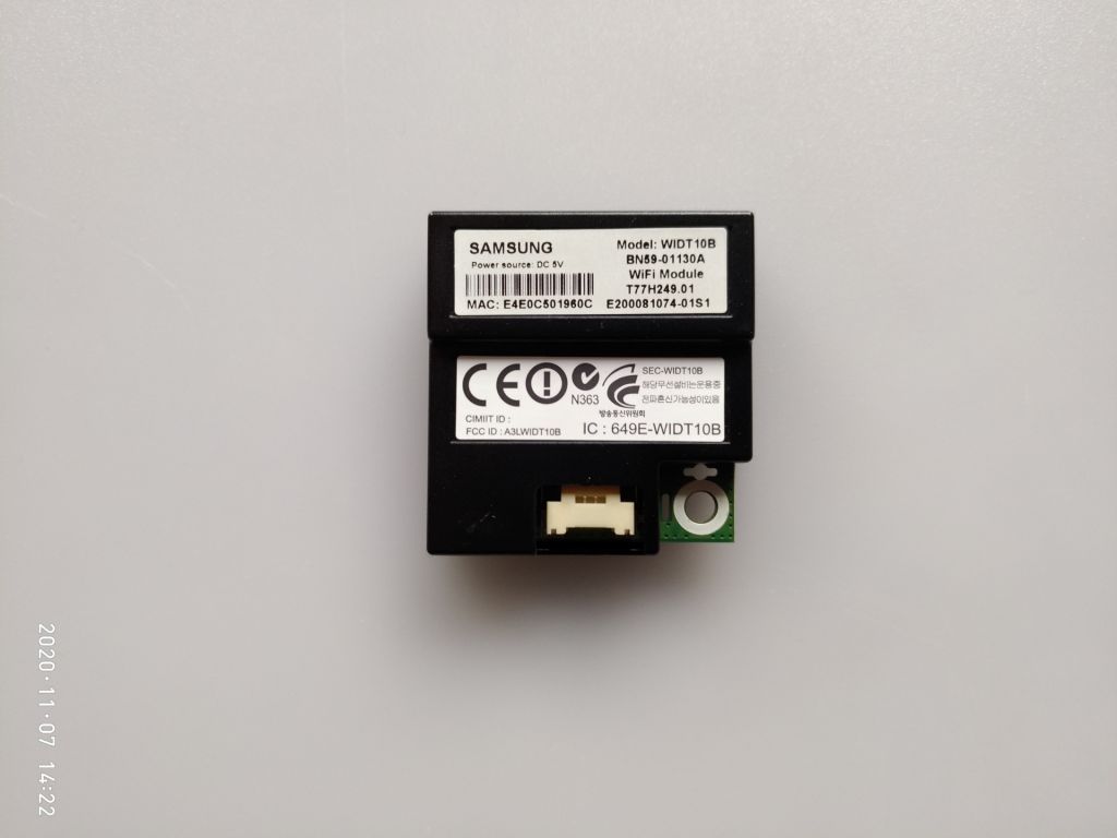 Wi-Fi модуль WIDT10B BN59-01130A для телевизора Samsung UE32D6530WS - фото фото фото 1