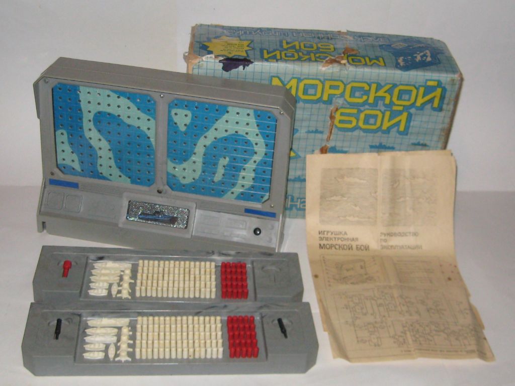 Игра игрушка электронная Морской бой про-во СССР - фото фото фото 3