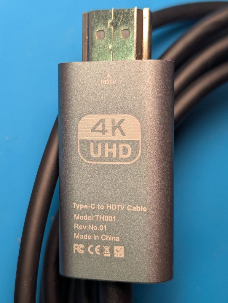 Кабель Type-C HDMI 4K30, 1080p60 2метри - фото фото фото 1