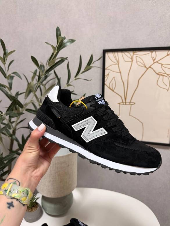 New Balance 574 Cordura Black White 41 - фото фото фото 1