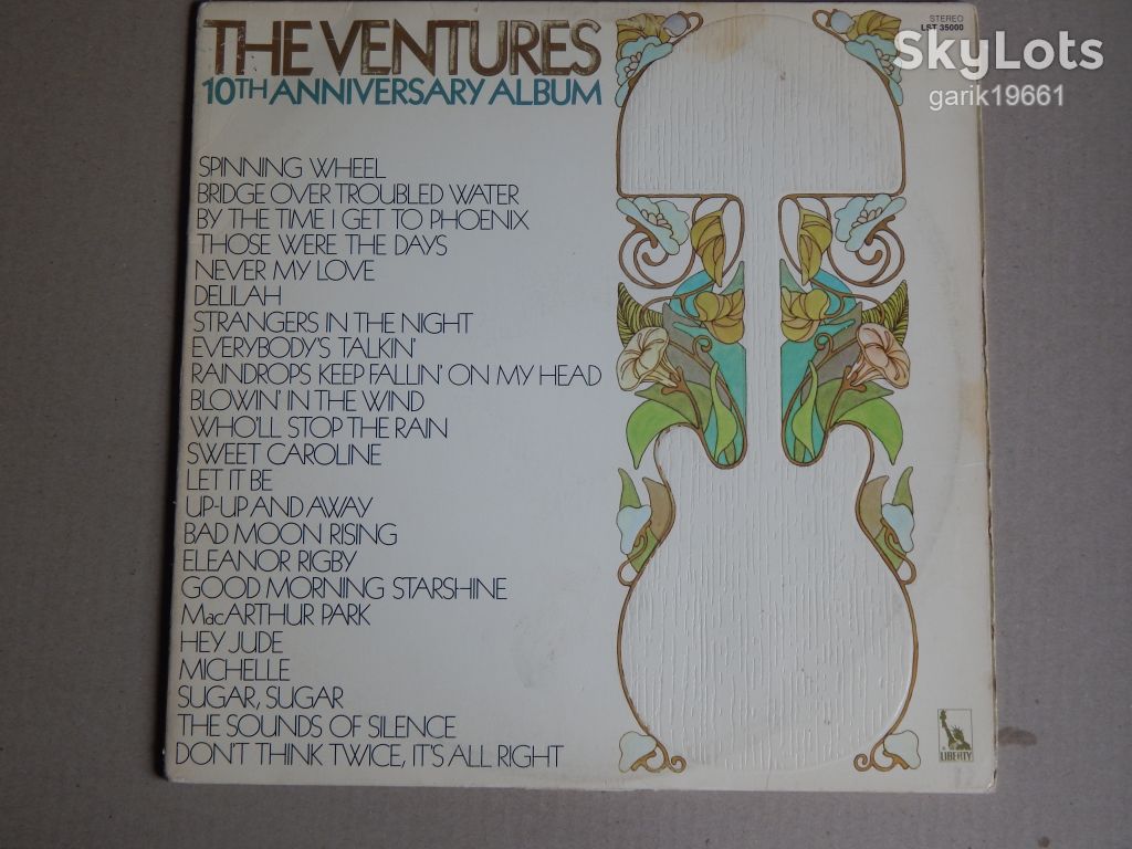 The Ventures ‎– 10th Anniversary Album   (Liberty ‎– LST 35000, US) EX+/VG/VG - фото фото фото 0