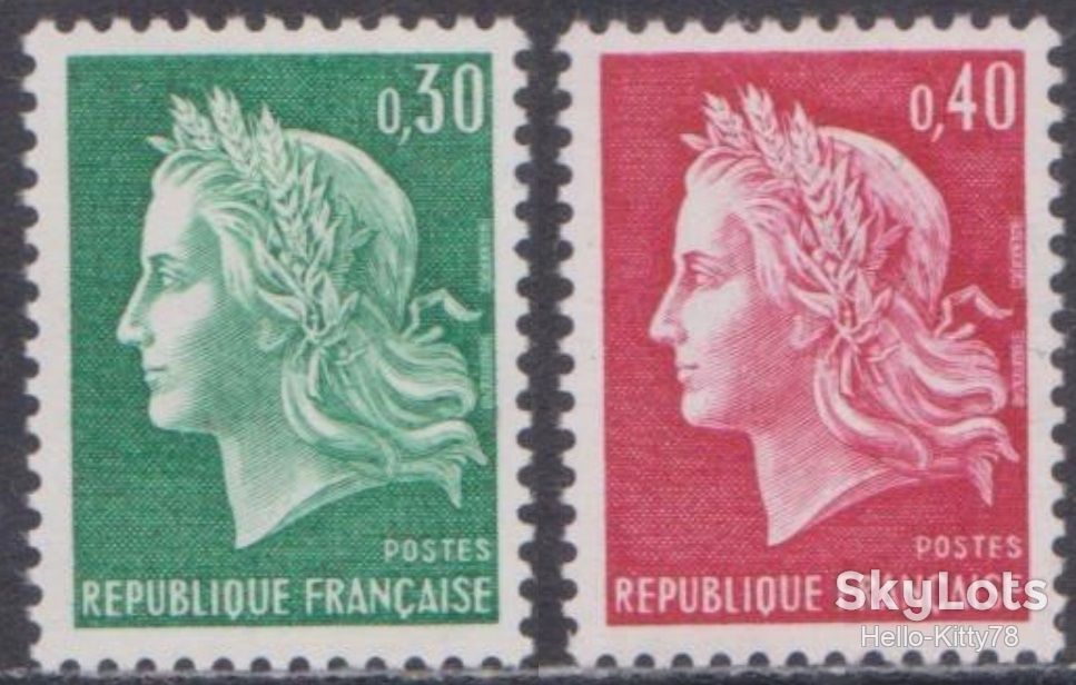 Франция 1969 стандарт Mi 1649х-1650х MNH - фото фото фото 0