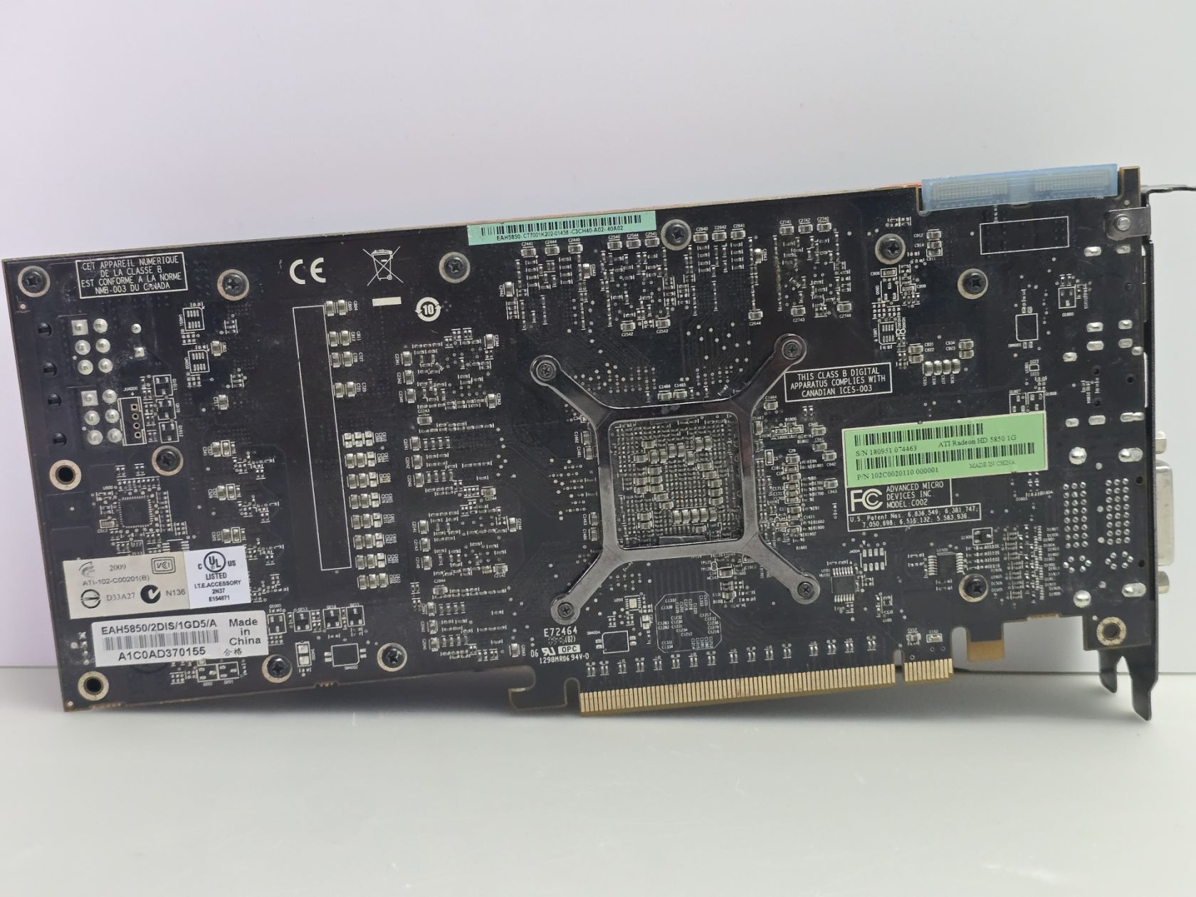 Видеокарта ASUS Radeon HD 5850 1GB  (1GB,GDDR5,256 Bit,HDMI,PCI-Ex,Б/у) - фото фото фото 3