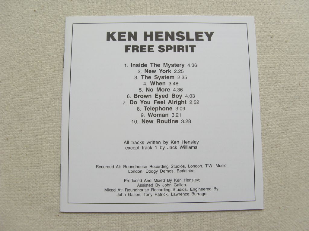 CDLP Uriah Heep Family. Ken Hensley. Free Spirit. 1980. - фото фото фото 4