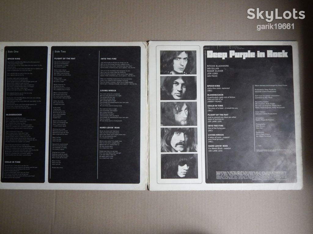 Deep Purple – In Rock   (Harvest – SHZE 288, Unipak, Germany) VG+/EX - фото фото фото 2