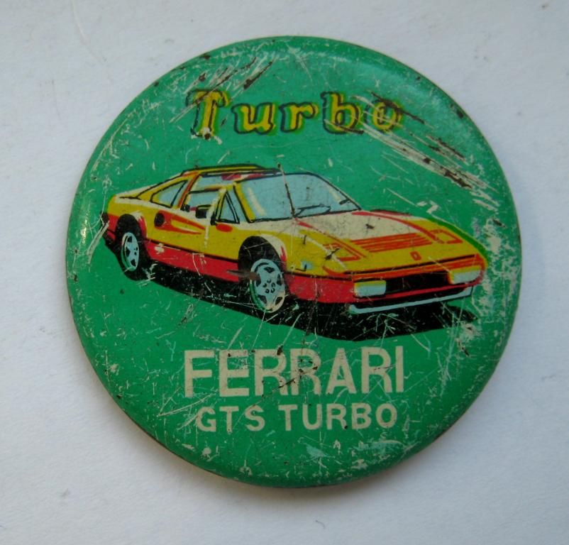 Turbo = FERRARI - GTS TURBO = автомобіль = значок - фото фото фото 0