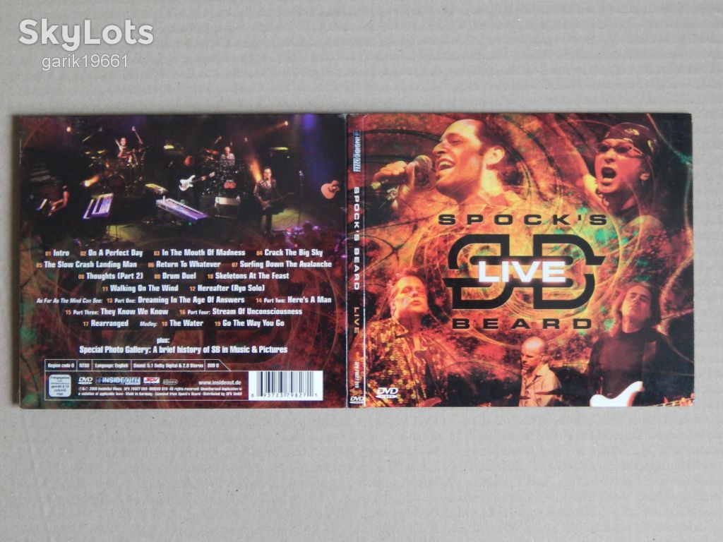 Spock's Beard ‎– Live ( DVD, Unofficial Release, Digipak) - фото фото фото 2