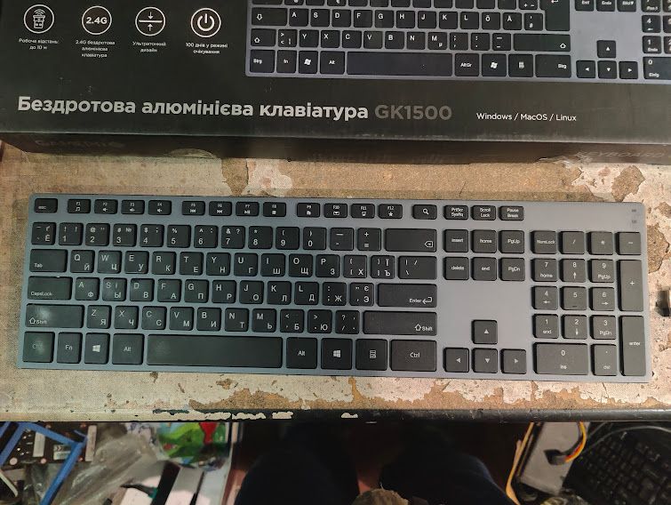 Беспроводная клавиатура GamePro GK1500 № 25020107/1 - фото фото фото 1