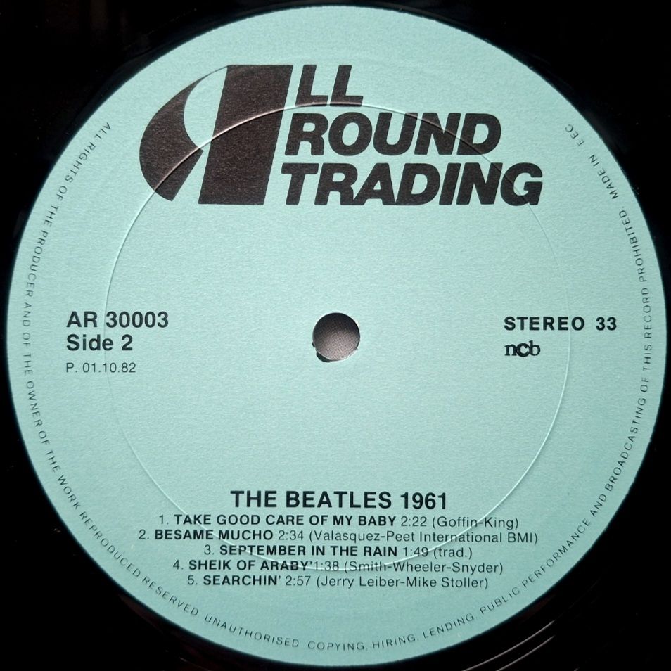The Beatles - Silver Beatles - 1961.  (LP). 12. Vinyl. Пластинка. Denmark. - фото фото фото 3