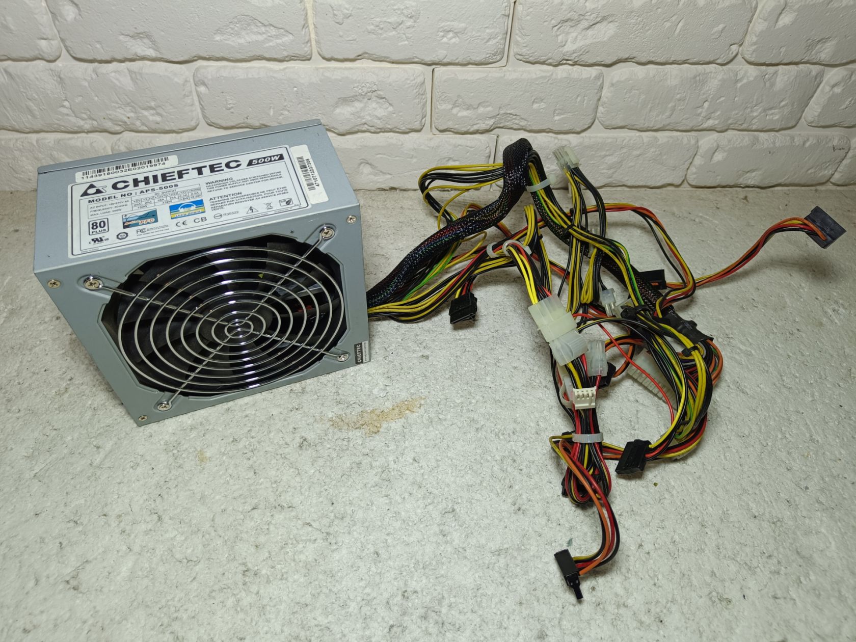 Блок живлення - CHIEFTEC APS-500S 80 PLUS - 500W - ВІД 1 ГРН - фото фото фото 1