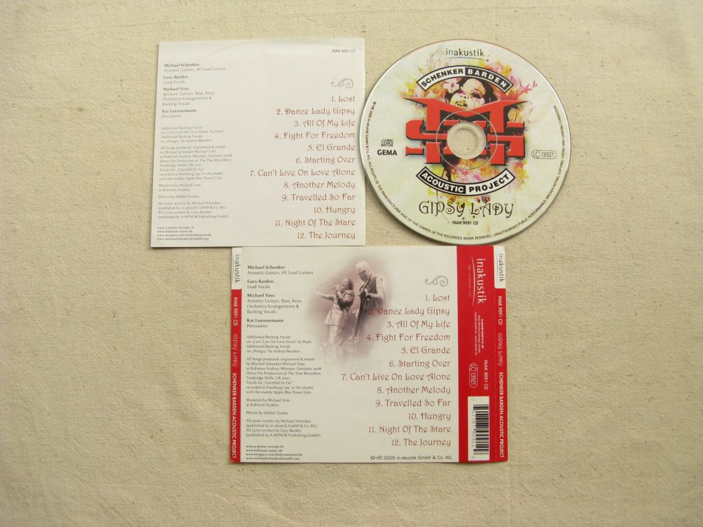 CD Scorpions Family. Schenker-Barden Acoustic Project. Gipsy Lady. 2009. - фото фото фото 2