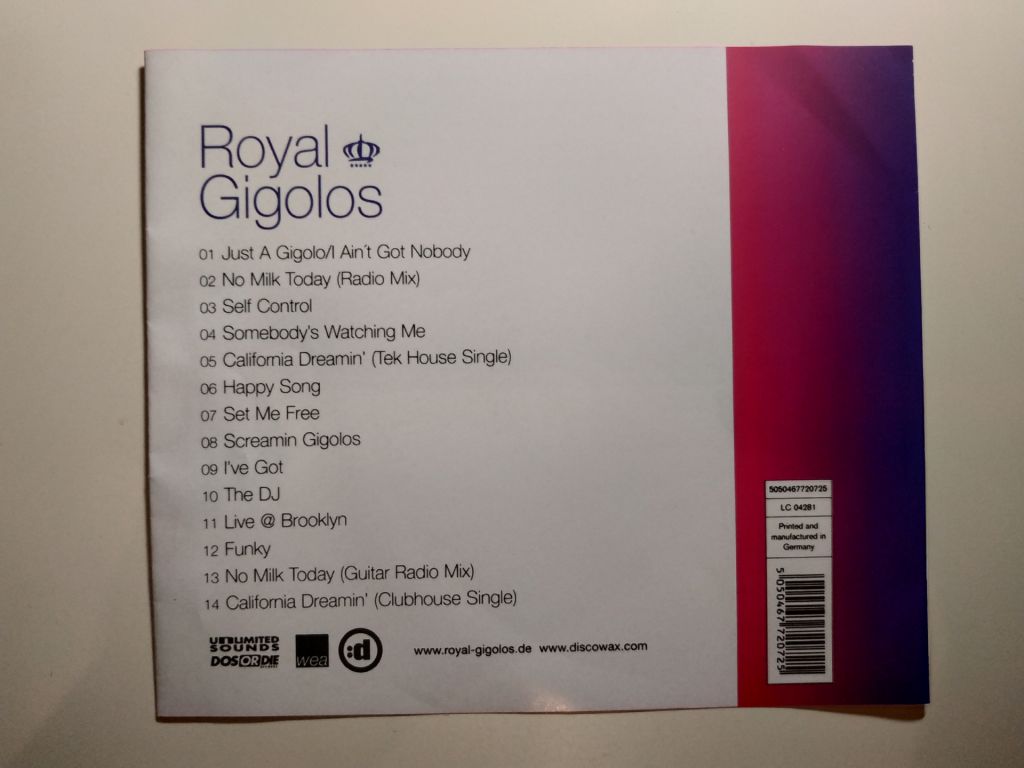 Royal Gigolos - Musique Deluxe - CD - фото фото фото 1