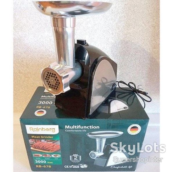 Мясорубка Rainberg RB-678 3000W + Насадка Для Колбас - фото фото фото 1