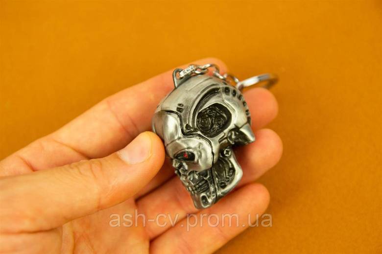 Брелок, на ключі, Термінатор, Terminator, голова, металева - фото фото фото 7
