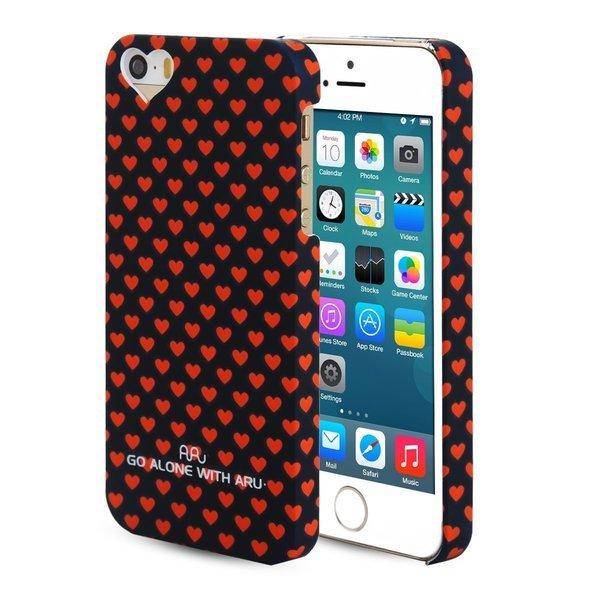 Чехол ARU для iPhone 5/5S/5SE Hearts Dark Blue - фото фото фото 0