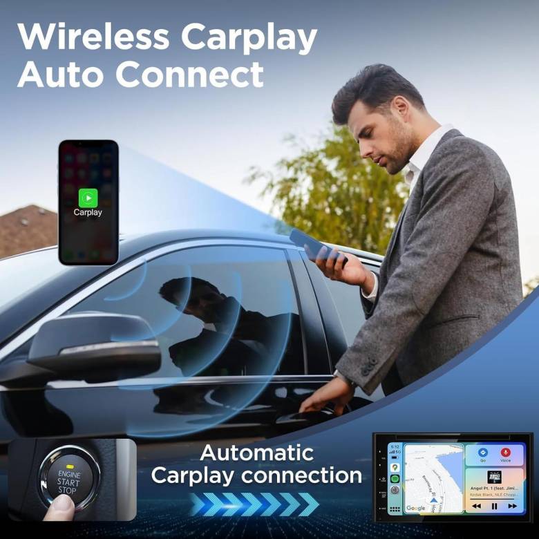 Беспроводной адаптер CarPlay, миниатюрный автомобильный Play Dongle, беспроводной миниадаптер CarPla - фото фото фото 5
