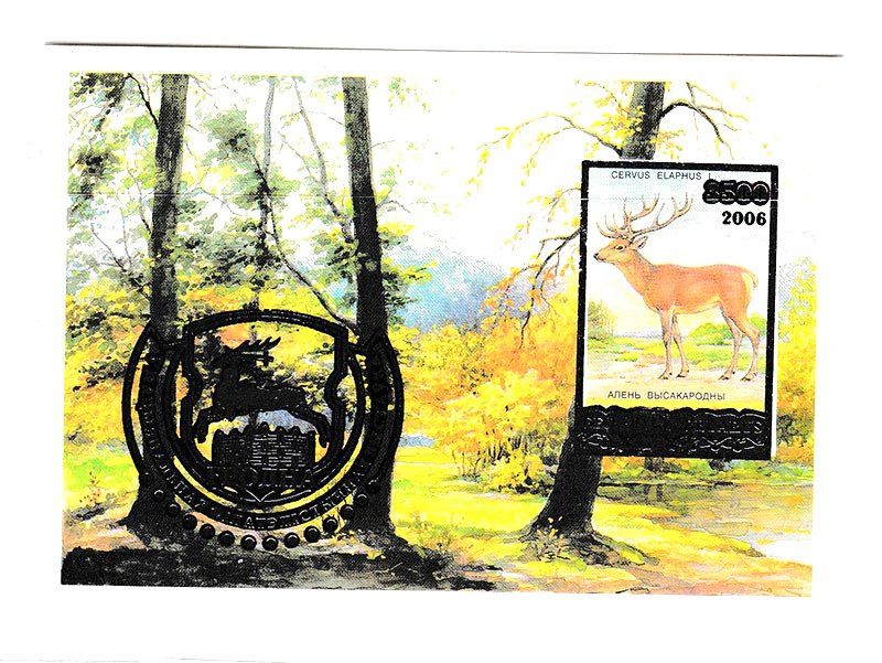 NM Фауна  Беларусь 2006 г MNH - блок - олень - фото фото фото 0