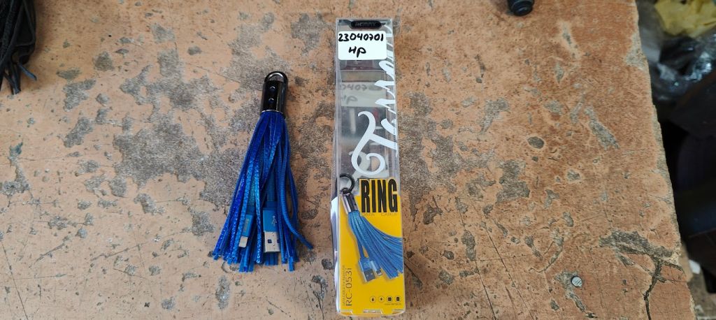 Data кабель USB - Lightning Remax Tassels Ring RC-053I 0.2 m Blue № 23040701 - фото фото фото 0