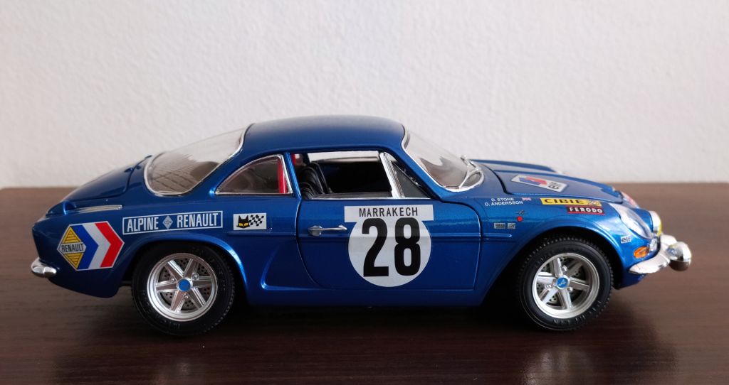 Burago Модель 1:16 автомобиля Renault Alpine  А110-1600S Авторалли Мarrakech 1971 - фото фото фото 5