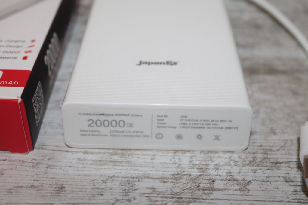 Повербанк,PowerBank JapanEx JP20 20000 mAh. - фото фото фото 1