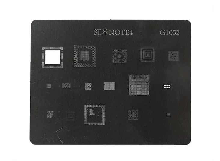 Трафарет BGA G1052 Xiaomi Redmi Note 4, 16 в 1 - фото фото фото 0