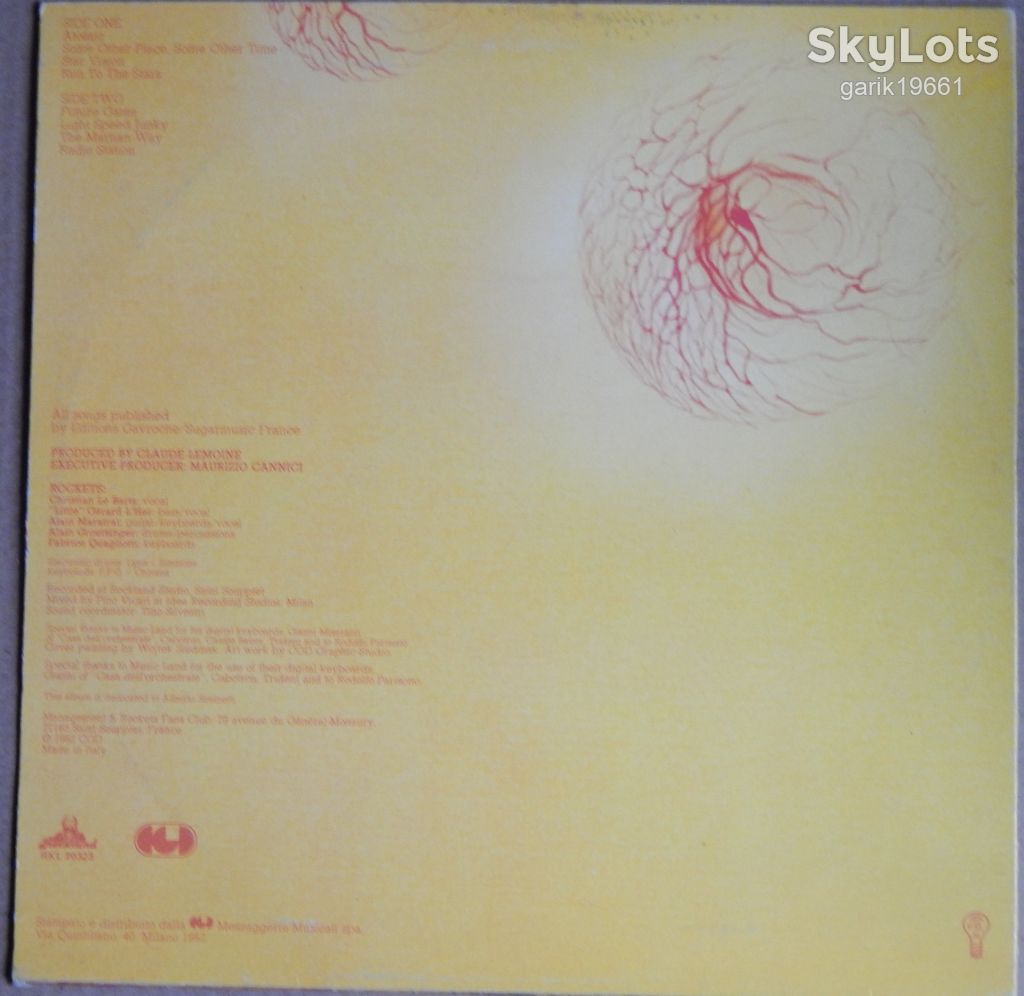 Rockets – Atomic  (Rockland Records – RKL 20323, Italy) inner sleeve EX+/NM- - фото фото фото 1