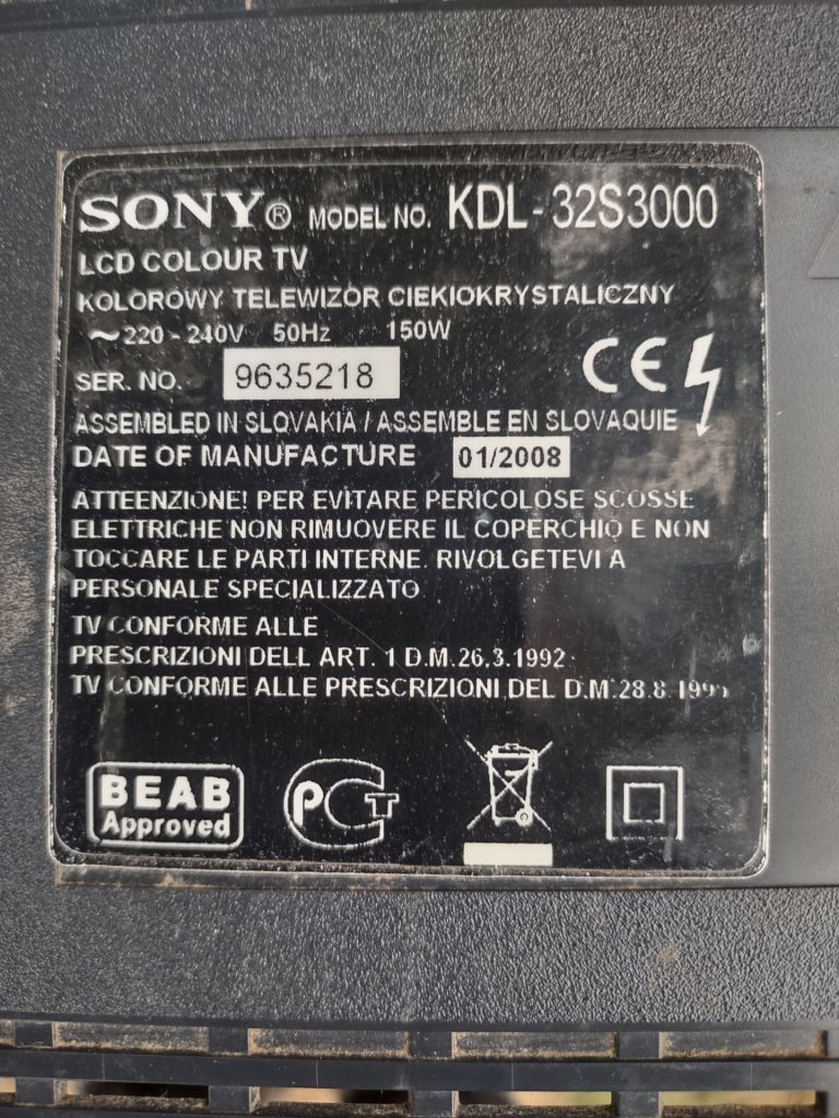 Розбор битого тв SONY KDL-32S3000 - фото фото фото 7