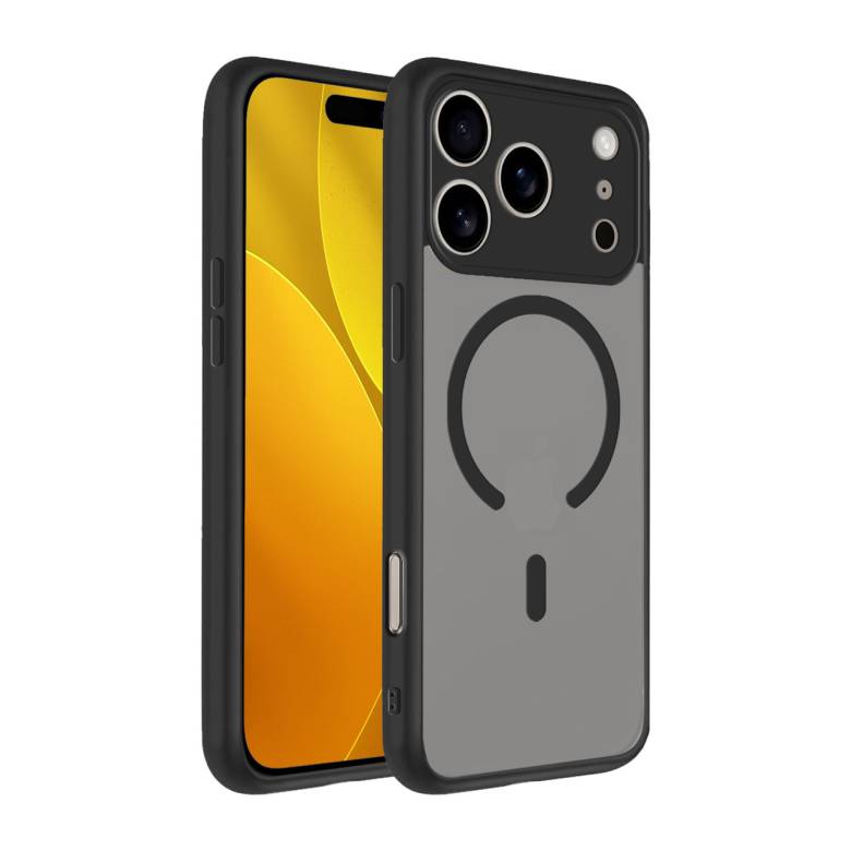 IPhone 17 Pro Чехол матовый Защита камеры Магнит (TPU+PC) - фото фото фото 0