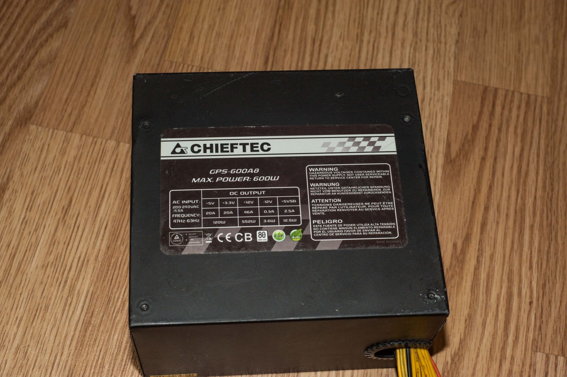 Блок живлення CHIEFTEC GPS-600A8 600W - фото фото фото 2