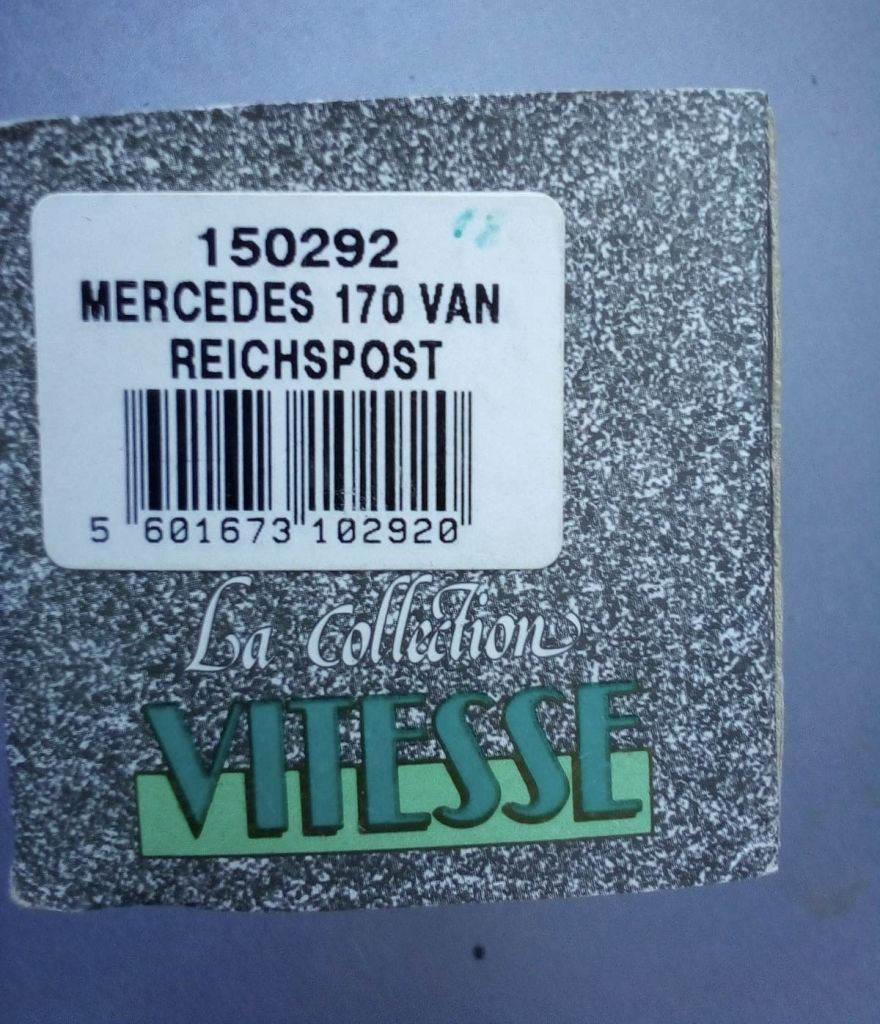VITESSE Mercedes-Benz 170V Van „Reichspost” 1/43 - фото фото фото 3