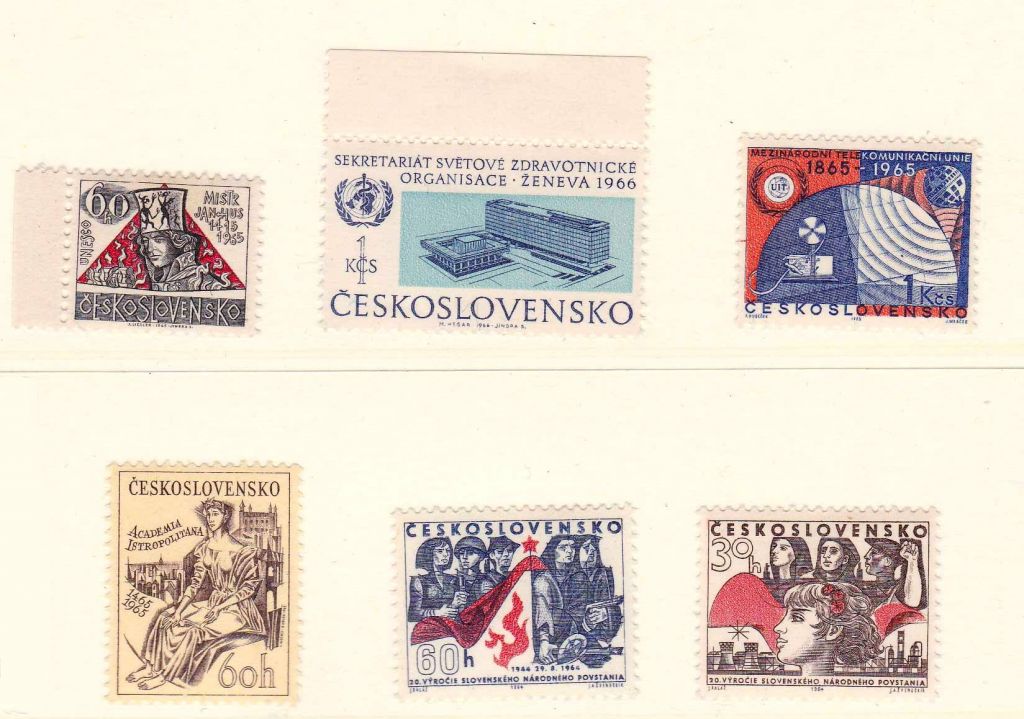 Чехословакия  MNH - подборка - 6 марок - фото фото фото 0