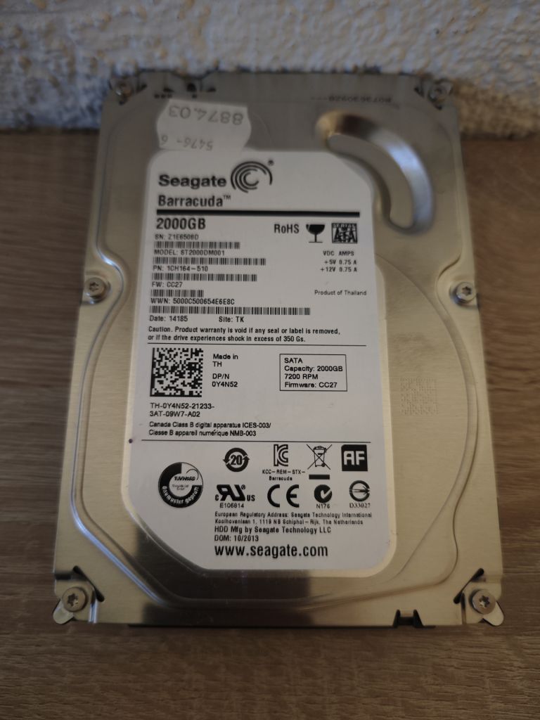 Жорсткий диск HDD 2Tb  (форм фактор 3.5) - фото фото фото 3