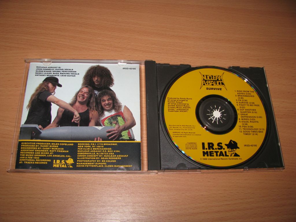 NUCLEAR ASSAULT - Survive   (1988 I.R.S. 1st press,USA) - фото фото фото 1