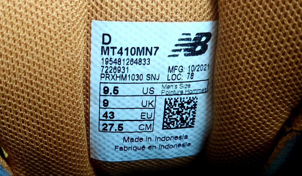 Кросівки New Balance 410v7 original MT410MN7 - фото фото фото 13