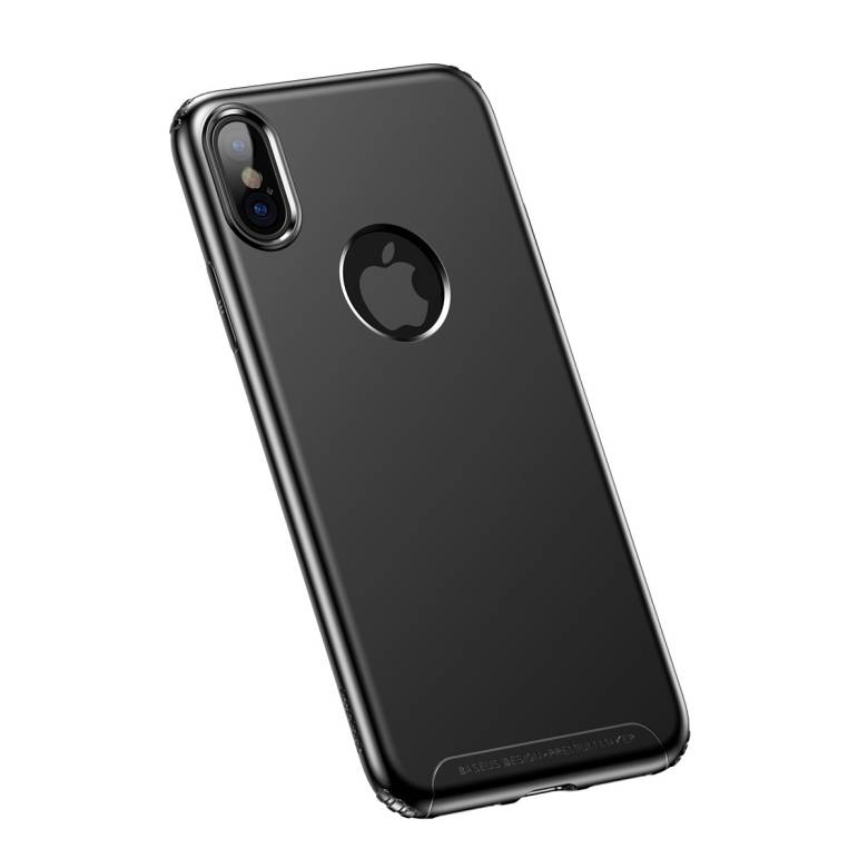 Чехол Baseus для iPhone X/Xs Soft Case Black (WIAPIPHX-SJ01) - фото фото фото 1