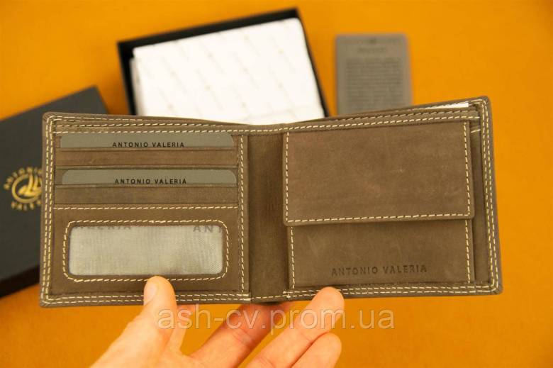 Портмоне, гаманець, Antonio Valeria, Leather Wallet for Men - фото фото фото 8