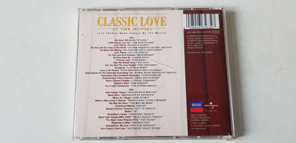 Classic Love At The Movies 2CD фірмовий - фото фото фото 1