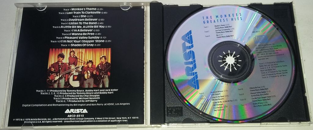 THE MONKEES The Monkees Greatest Hits CD US - фото фото фото 1