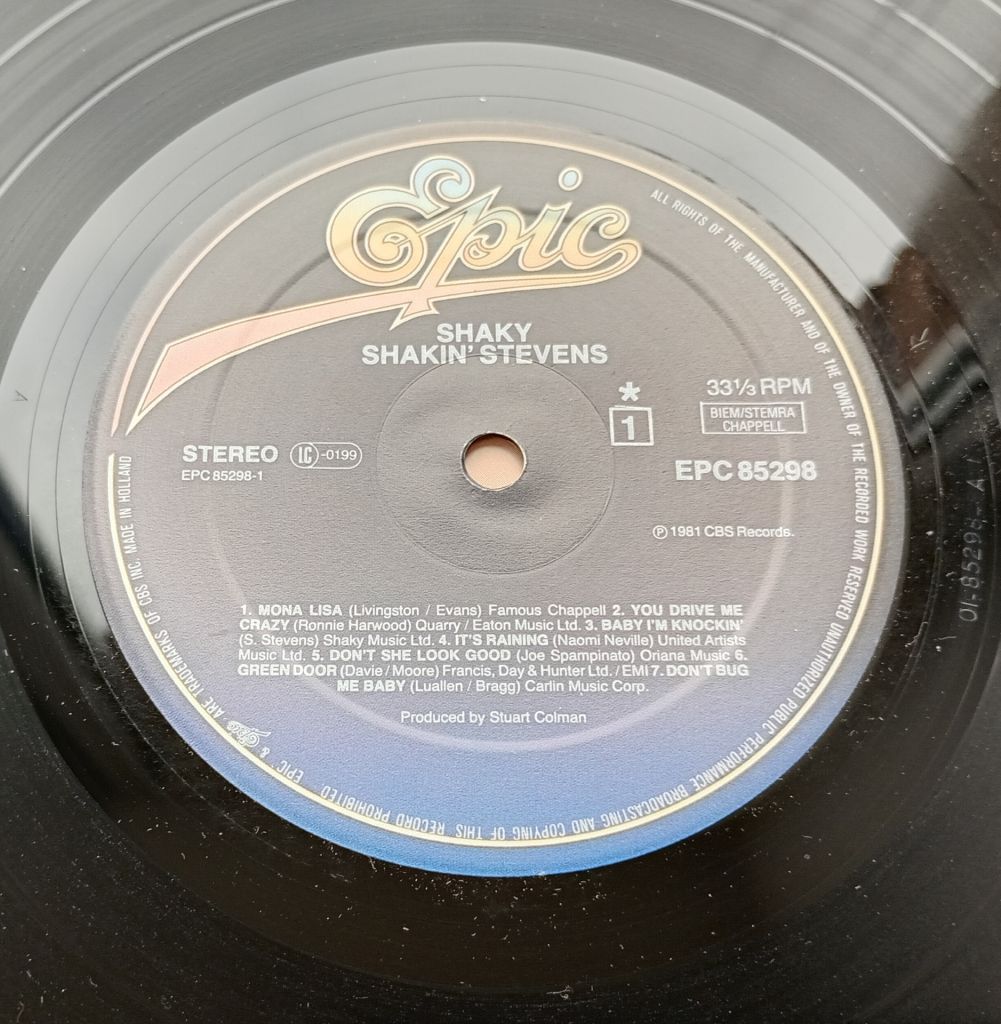 SHAKIN' STEVENS Shaky LP VG++/EX- - фото фото фото 2