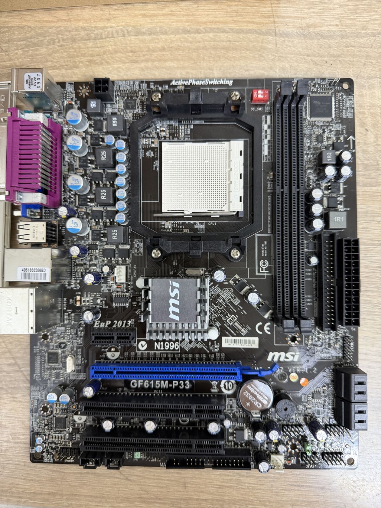 Материнська плата MSI GF615M-P33     (AM3, GF7025, PCI-Ex16) - робоча - фото фото фото 7