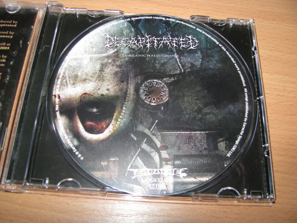 DECAPITATED - Organic Hallucinosis  (2006 Earache 1st press) - фото фото фото 2