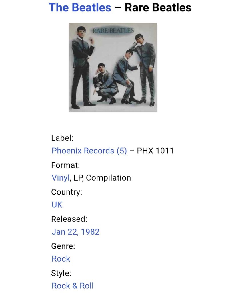 The Beatles - Rare Beatles - 1962.  (LP). 12. Vinyl. Пластинка. UK. - фото фото фото 4