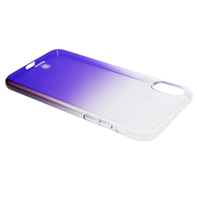 Чехол Baseus для iPhone X/Xs Glaze Purple (WIAPIPHX-GC01) - фото фото фото 4