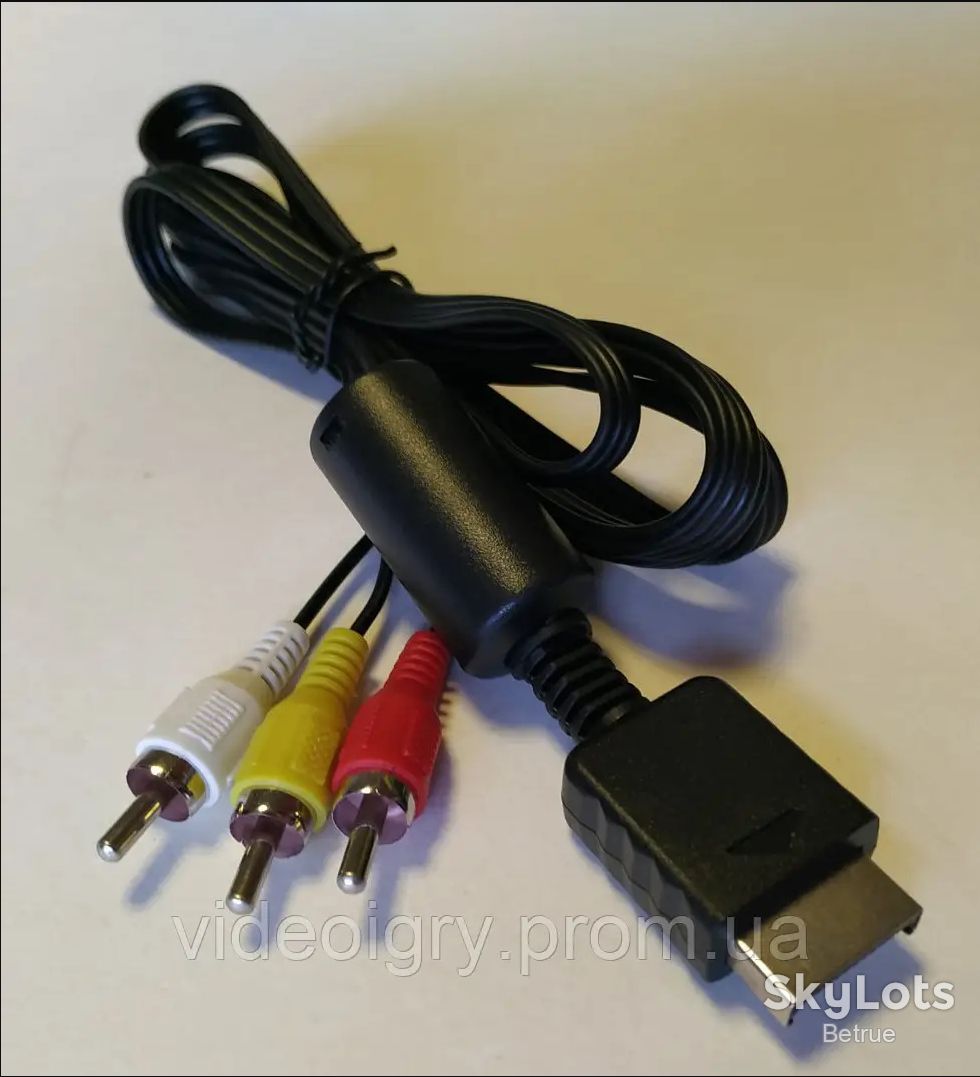 AV кабель для Sony PlayStation PS1 / PS2 / PS3 SCPH-10500 1.8 м Black    (20007) - фото фото фото 0
