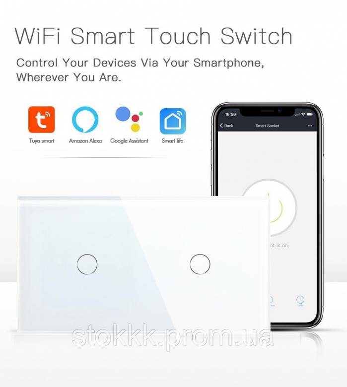 BSEED сенсорный выключатель Smart Life Tuya Alexa Assistance - фото фото фото 3