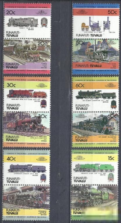 Тувалу Фунафути 1984 транспорт железная дорога 12м. - фото фото фото 0