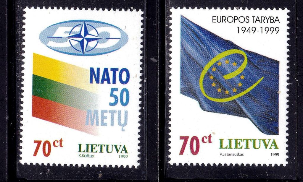 Литва  1999 г  MNH -  НАТО - ЕВРОПА - фото фото фото 0