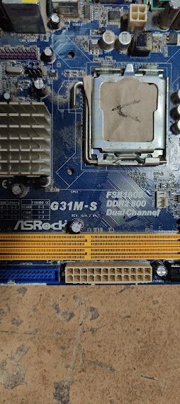 Мат. плата ASRock G31M-S rev2.0 LGA775 G31 PCI-E+SVGA+LAN SATA MicroATX 2DDR2 № 231003 - фото фото фото 1