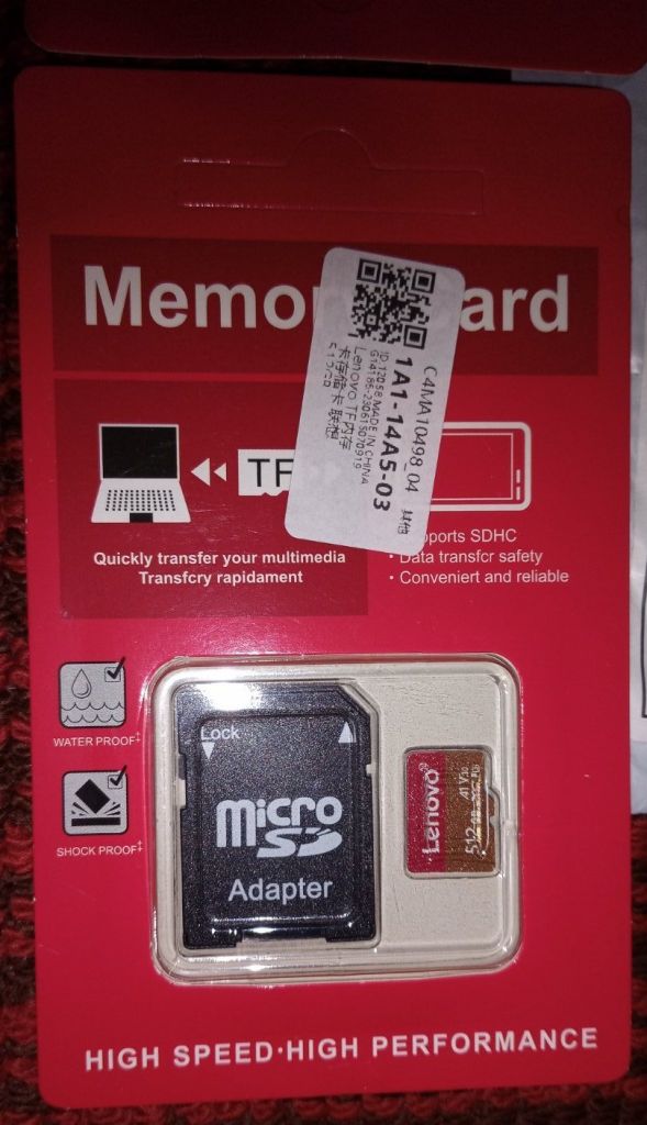 Lenovo Micro SD Card 512 GB Memory Card - фото фото фото 1