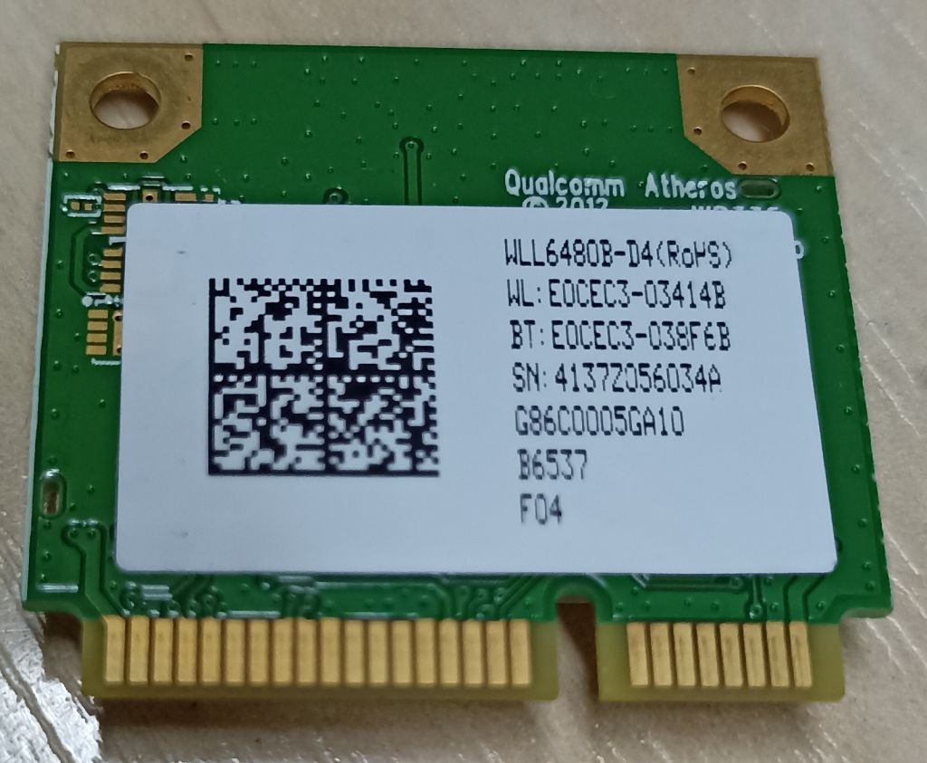 Wi-fi+BT модуль HalfSize Mini PCIe Qualcomm Atheros QCWB335 - фото фото фото 1
